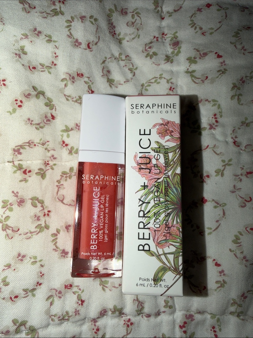 Berry + Juice Tinted Lip Gel in Coral Red
